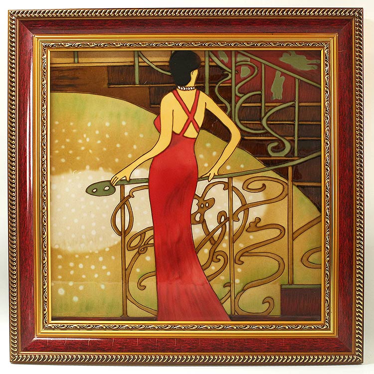 分享幾幅歐美人物瓷板畫！