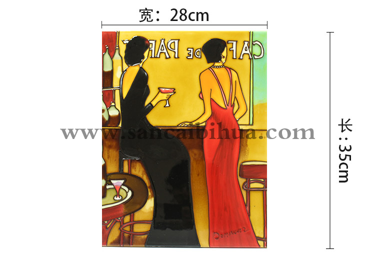 歐美人物壁畫瓷板畫 歐美人物壁畫瓷板畫