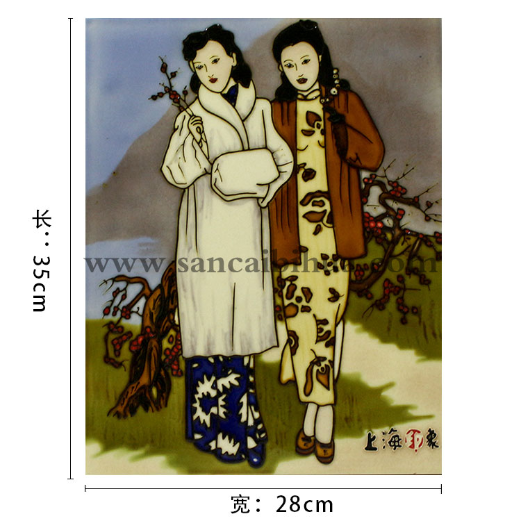 人物瓷板畫