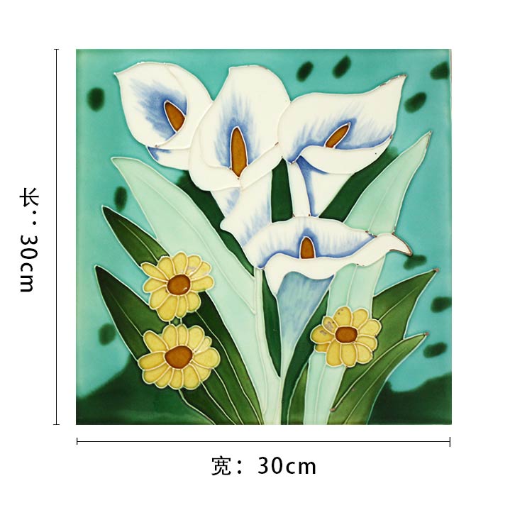 植物花卉瓷板畫