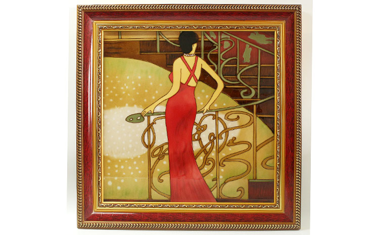 外國客戶批量定制歐美瓷板畫