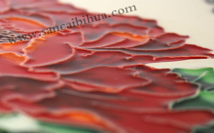 手繪唐三彩瓷板畫和工筆瓷板畫的工藝區別？