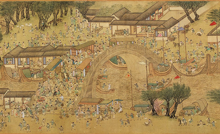 清明上河圖瓷板畫