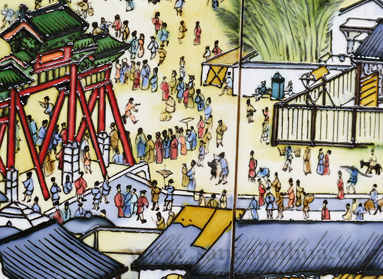 清明上河圖瓷板畫