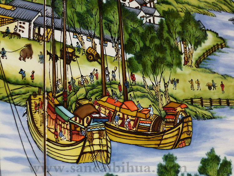 清明上河圖瓷板畫