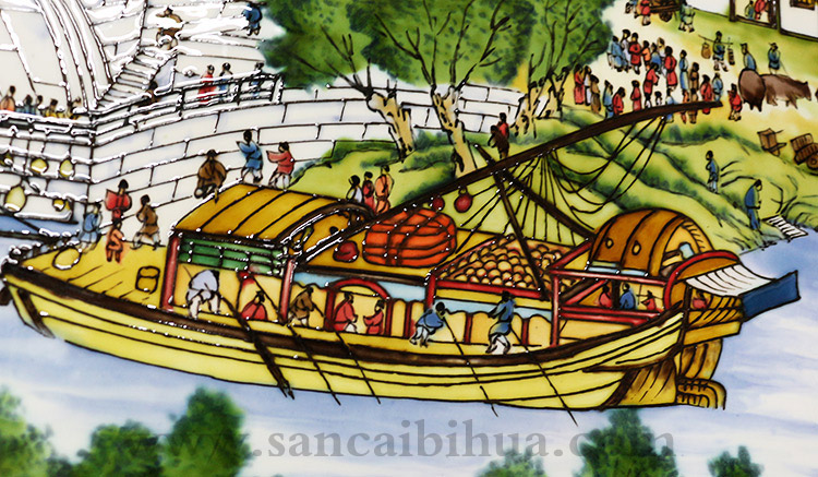 清明上河圖瓷板畫