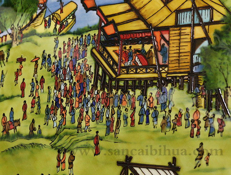 清明上河圖瓷板畫