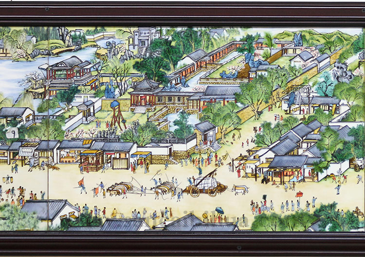 清明上河圖瓷板畫