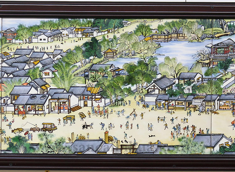 清明上河圖瓷板畫