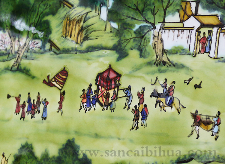 清明上河圖瓷板畫